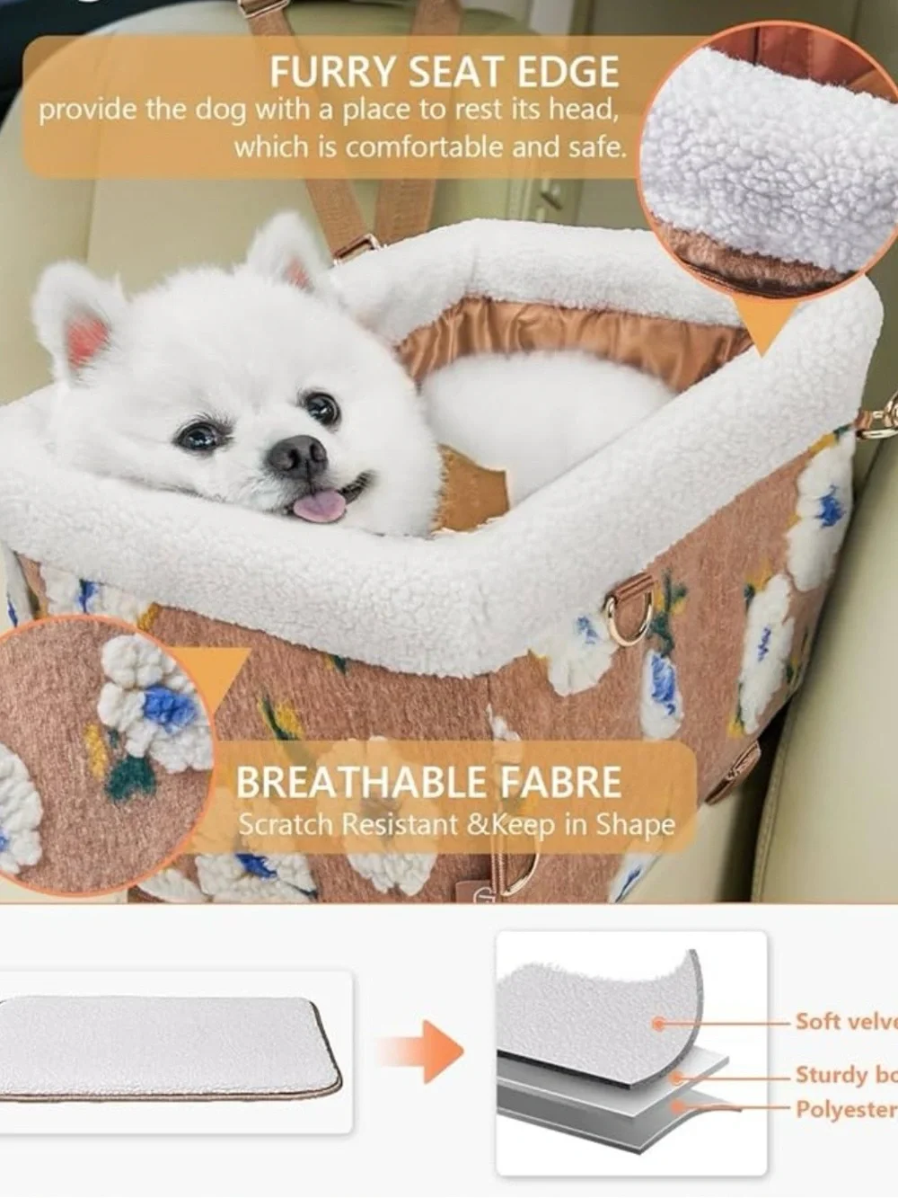 Burgeon Nest Dog Car Seat